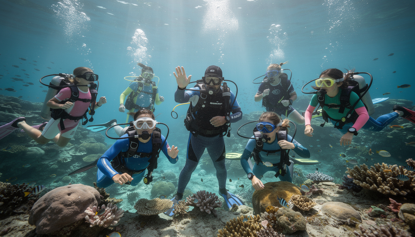 initiez vos enfants à la magie de la plongée sous-marine en toute sécurité et avec plaisir. découvrez nos conseils et activités adaptées pour les petits explorateurs des fonds marins.